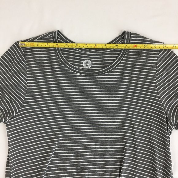 SO Tie Front Striped T-Shirt Top - Picture 7 of 9